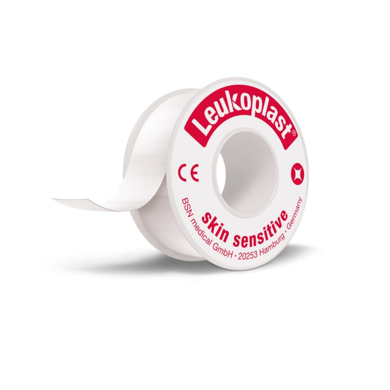 Leukoplast® skin sensitive 1.0m x 2.5 cm | with protective ring Medvana UK