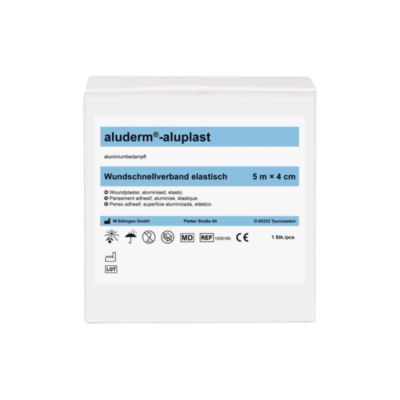 aluderm®-aluplast Wound Plaster, rolled 5 m x 8 cm Medvana UK