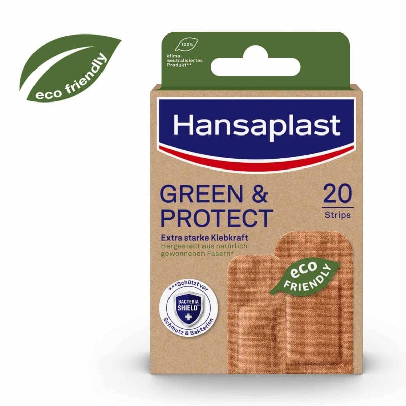Hansaplast Green & Protect Plaster 20 strips Medvana UK