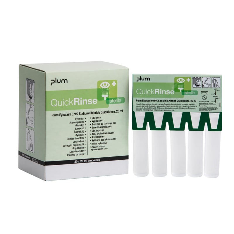 Plum QuickRinse Eye Wash Ampoules Medvana UK