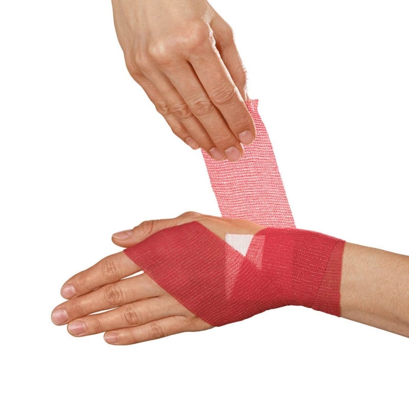 Peha-haft® Color 8 cm x 20 m (red) Medvana UK