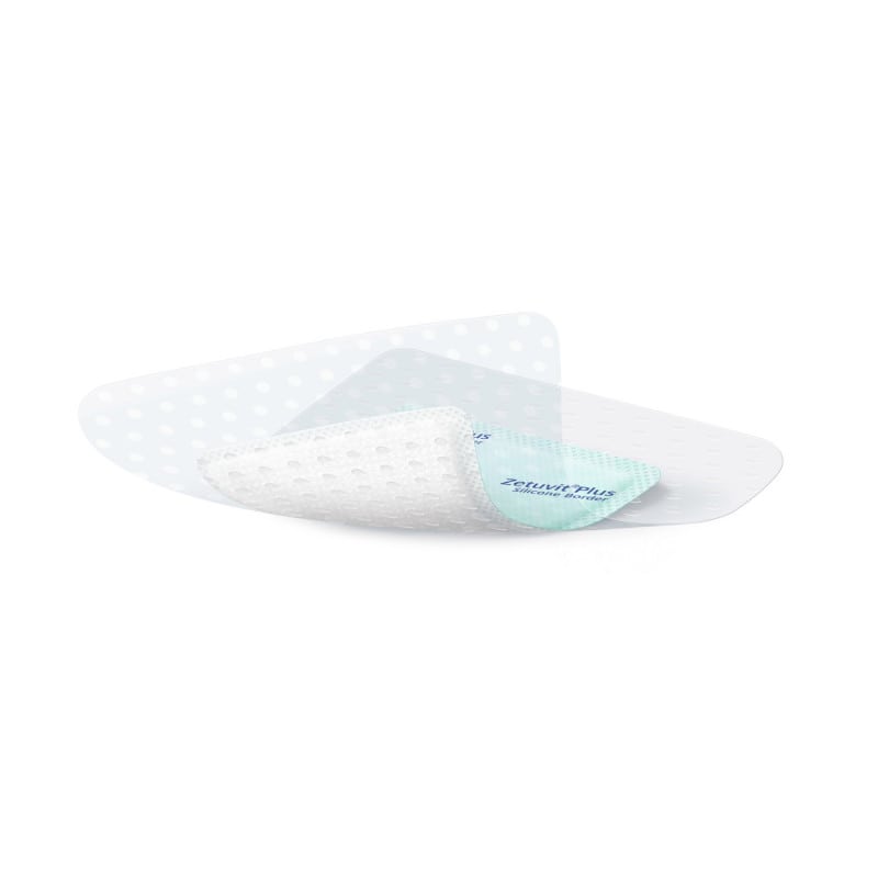 Zetuvit Plus Silicone Border 13 x 15.5 cm