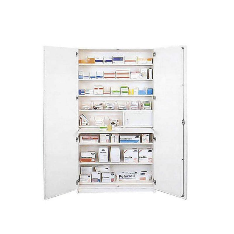 Medicine Cabinet with medical fridge | white