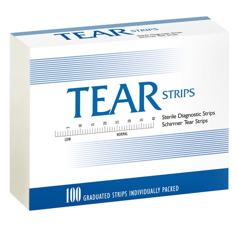 Schirmer Test Strips Mark Blue, blau einfärbend Medvana UK