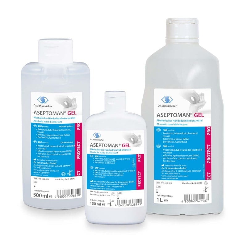 ASEPTOMAN Gel, Hand Sanitiser 500 ml Medvana UK