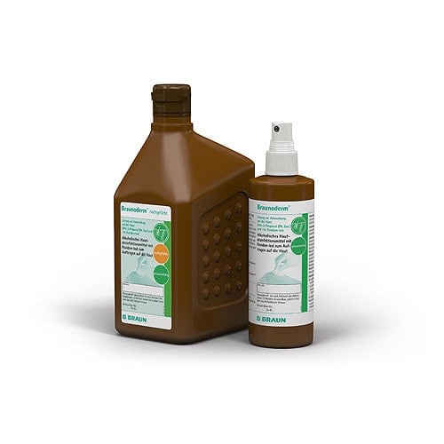 Braunoderm® Skin Disinfectant 250 ml spray bottle Medvana UK