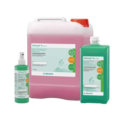 Softasept N Coloured 250ml spray bottle Medvana UK