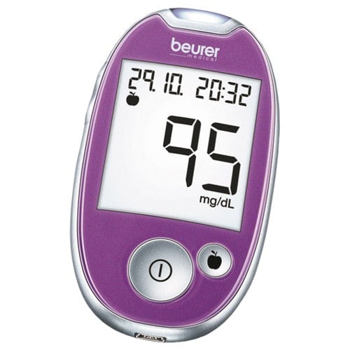 Beurer GL44 blood glucose monitor mg-dl | purple Medvana UK