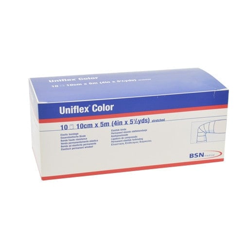 Uniflex Color Universal Bandage, 5m Length blue, 10cm Medvana UK