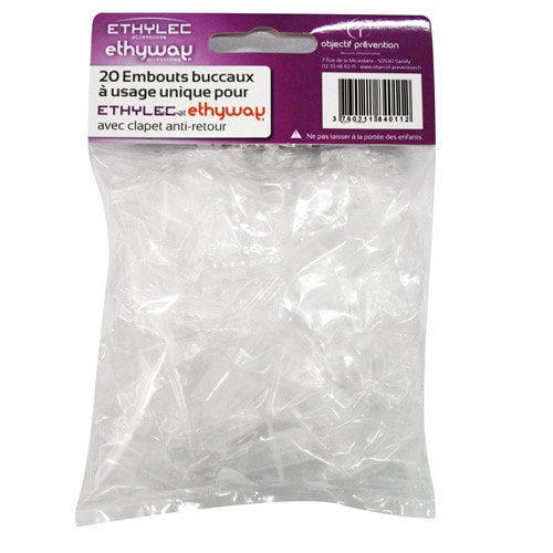 Single-Use Mouthpieces for Ethylec and Ethyway Alcohol Breathalysers 100 pcs Medvana UK