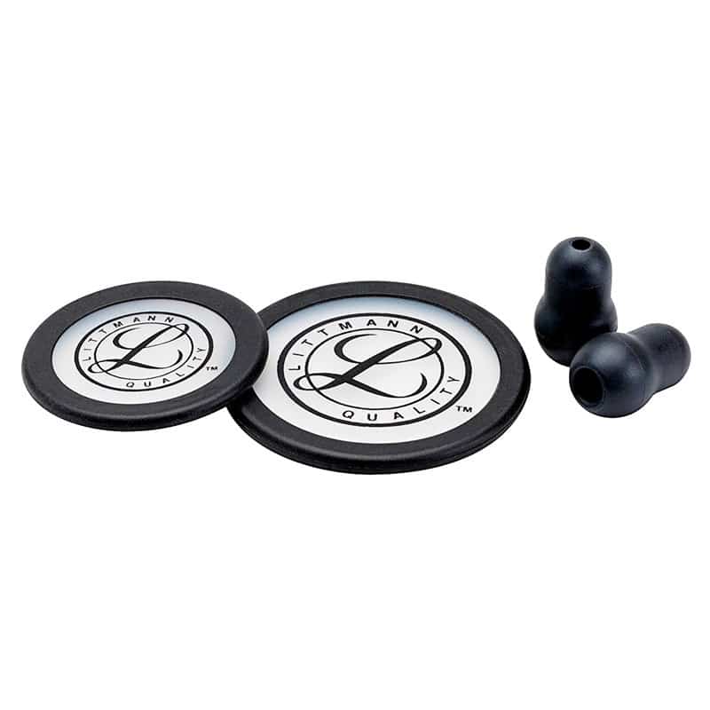 Spare Parts Kit for Littmann Classic III, Core and Cardiology IV Stethoscopes black Medvana UK