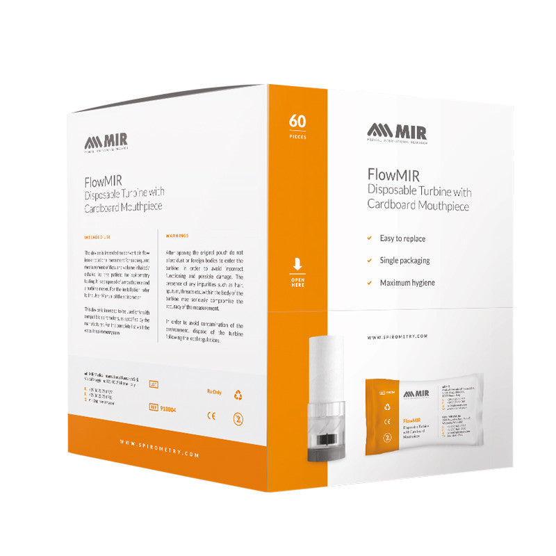 FlowMir Disposable Turbine, includes Mouthpiece Medvana UK