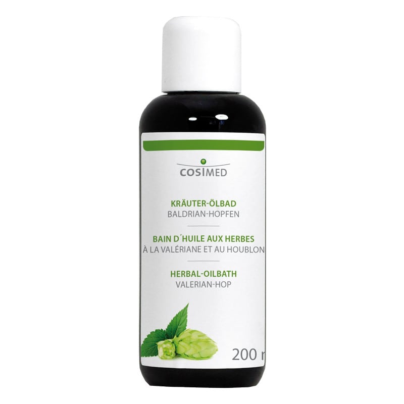 Herbal Bath Oil, Valerian Hops 200 ml Medvana UK