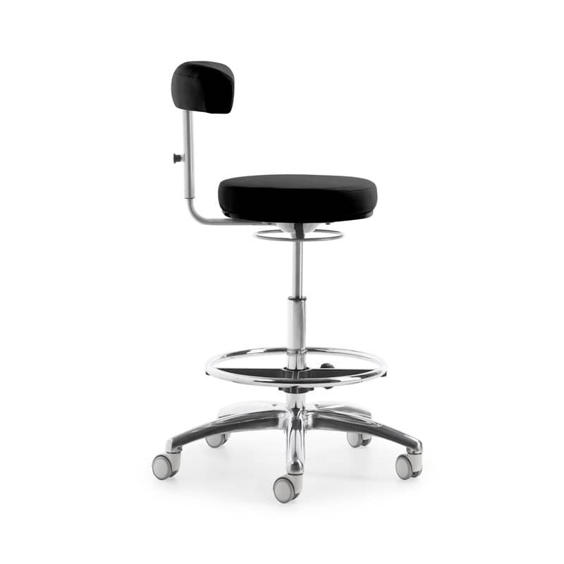 MyQuIZZ Tall Swivel Stool caribbean blue