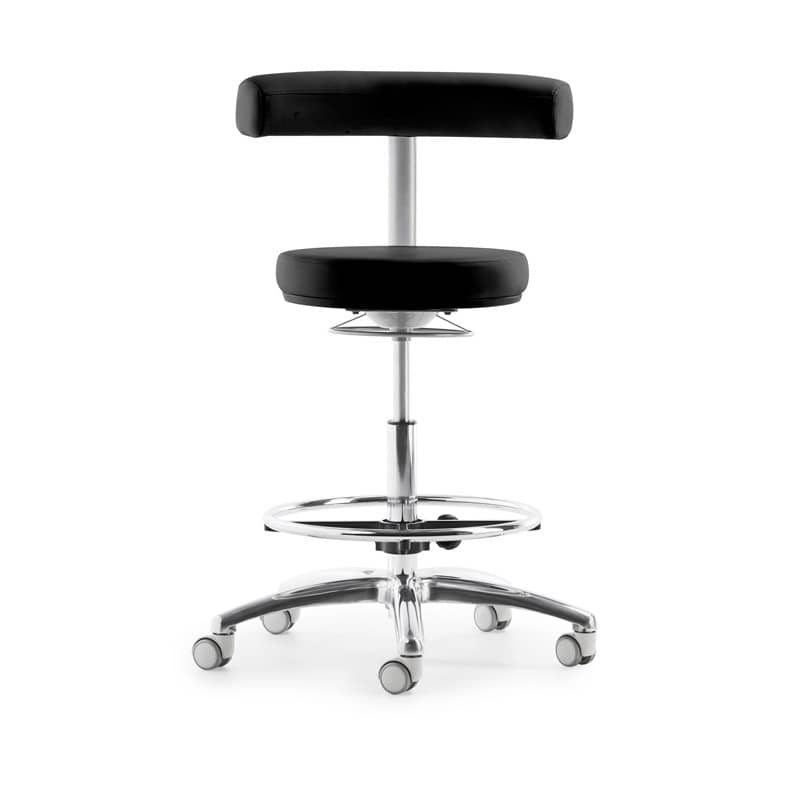 MyQuIZZ Tall Swivel Stool white