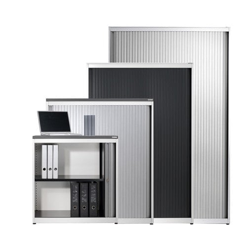 "contos" Tambour Cabinet 150.5 x 100 x 43.2 cm | anthracite