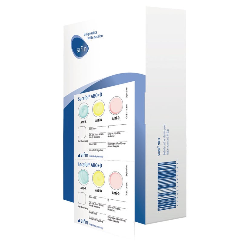 Serafol AB0+D Bedside Test Medvana UK