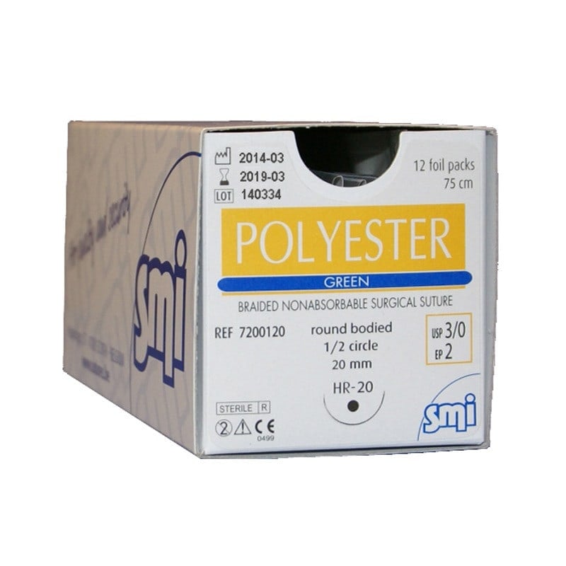 SMI Polyester Suture USP2-0 EP3 75cm DS30 Medvana UK