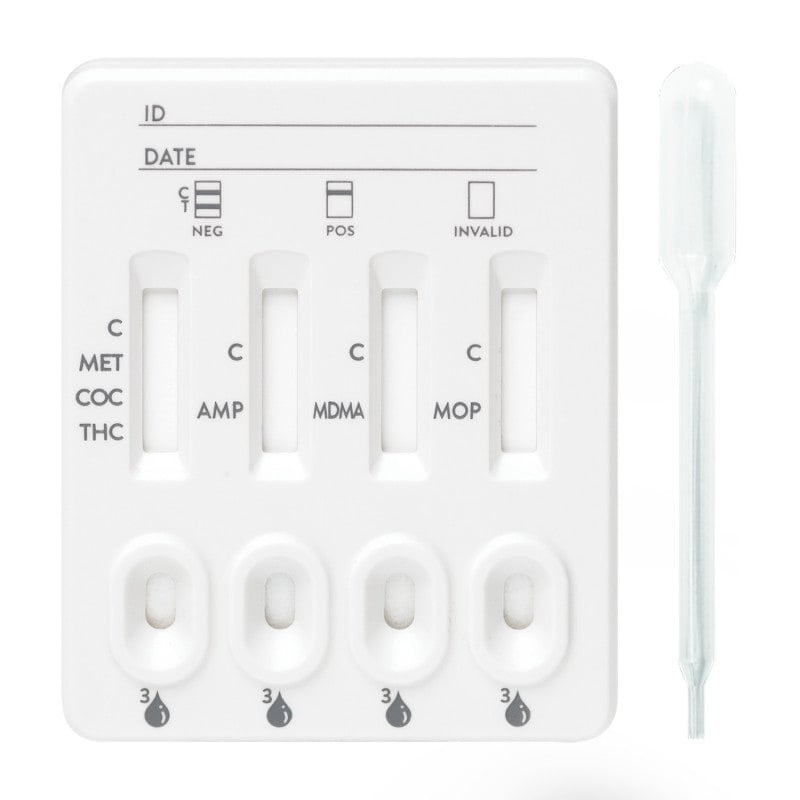 SureStep™ Urine Drug Test Cassette (5) (AMP1000)+(MET1000-COC300)+MOP300+THC50 Medvana UK