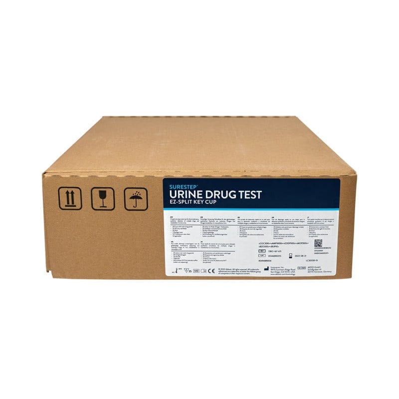 SureStep™ Urine Drug Test E-Z Split Key Cup (9) Medvana UK