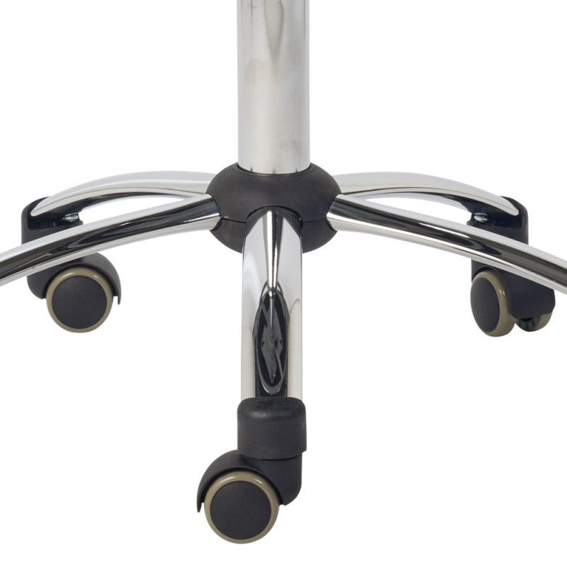 Saddle Stool with Backrest white