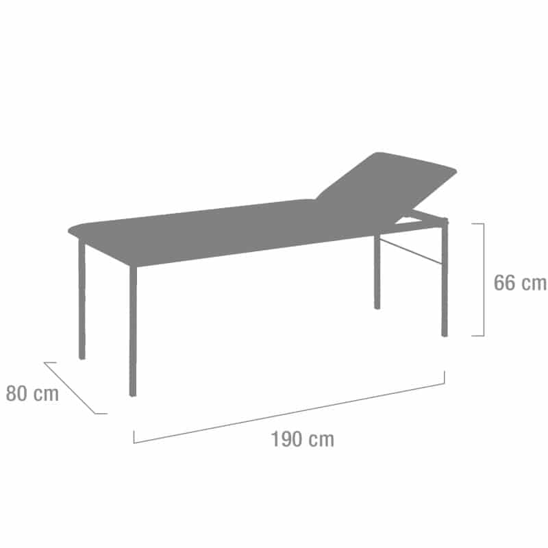 Examination Table lacquered pure white | grey Medvana UK