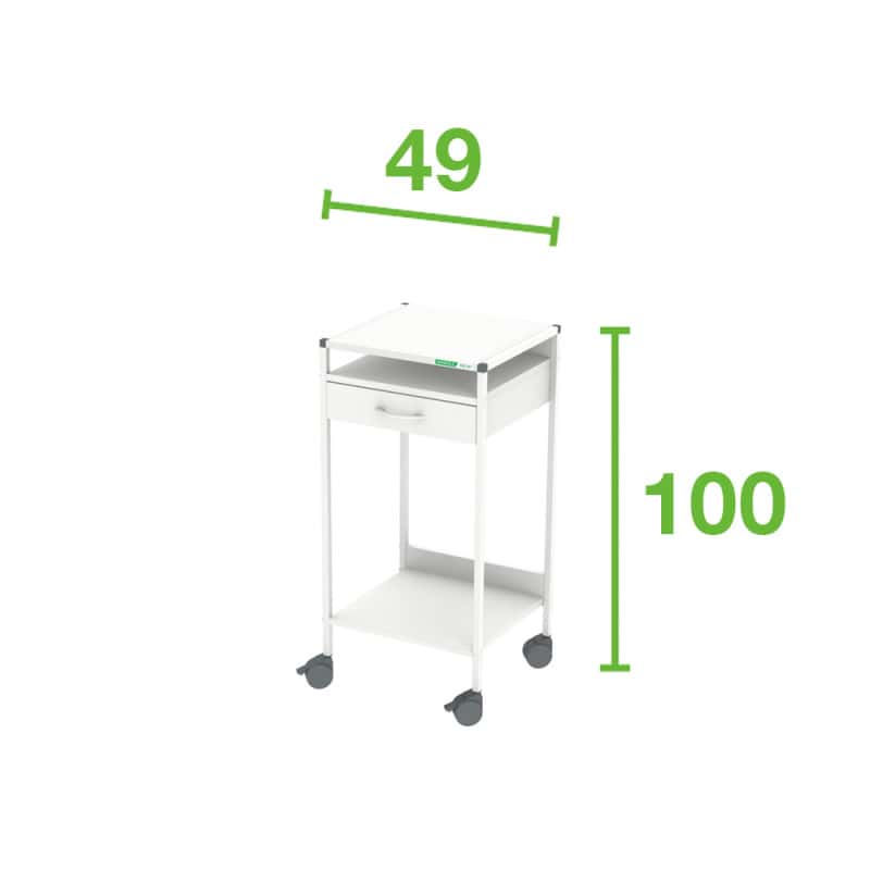 Standing Workstation-Laptop Trolley 60 cm Medvana UK