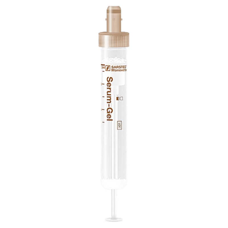 S-Monovettes for Serum Collection with Gel, 7.5 ml (92x15mm) Medvana UK