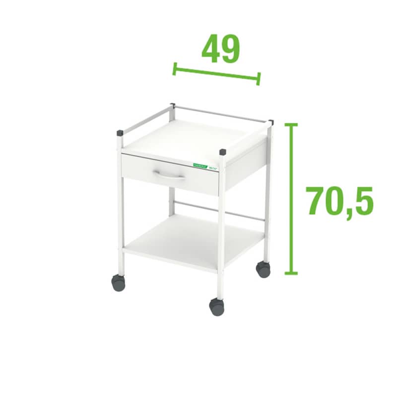 Multipurpose Trolley , 70.5 x 49 cm (H x W) 3 drawers Medvana UK