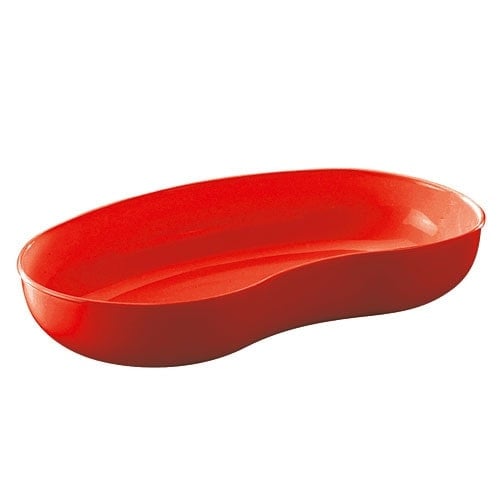 Plastic Kidney Dish red Medvana UK