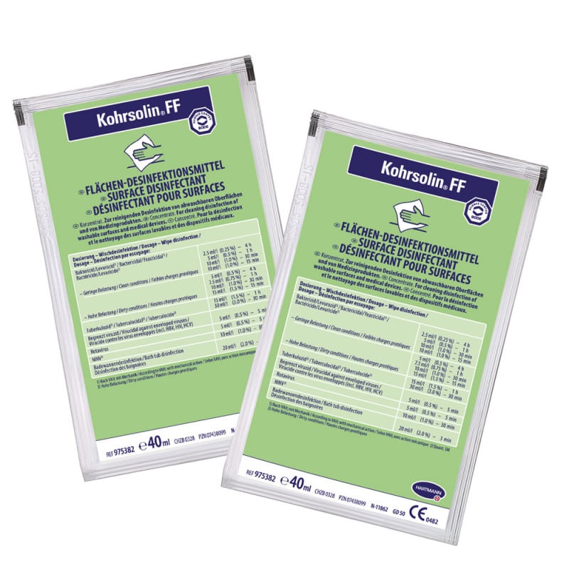 Kohrsolin® FF Disinfecting Cleaner 40 ml bags Medvana UK