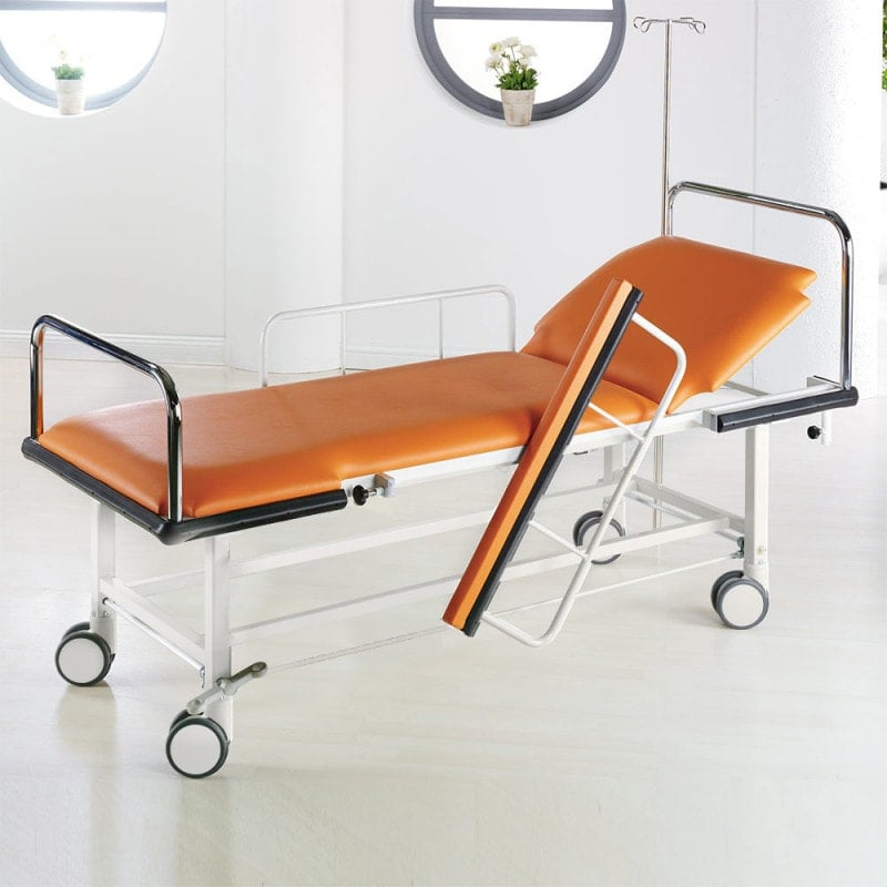 Transport-Recovery Stretcher Trolley pure white | grey Medvana UK