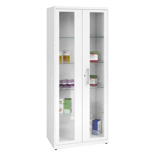 Steel Medicine Cabinet narrow | white (RAL 9010)