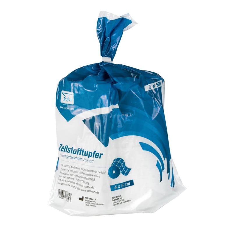 Cellulose Swabs, non-sterile, 4 x 5cm Medvana UK