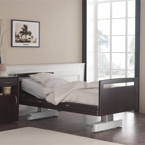 Velino Electric Nursing Bed beech natural Medvana UK