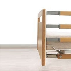 Trix Sideguards for Velino Nursing Beds beech natural Medvana UK