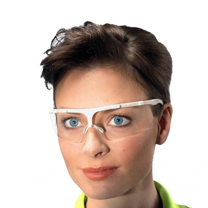 Uvex Super Fit Safety Glasses white-lime Medvana UK