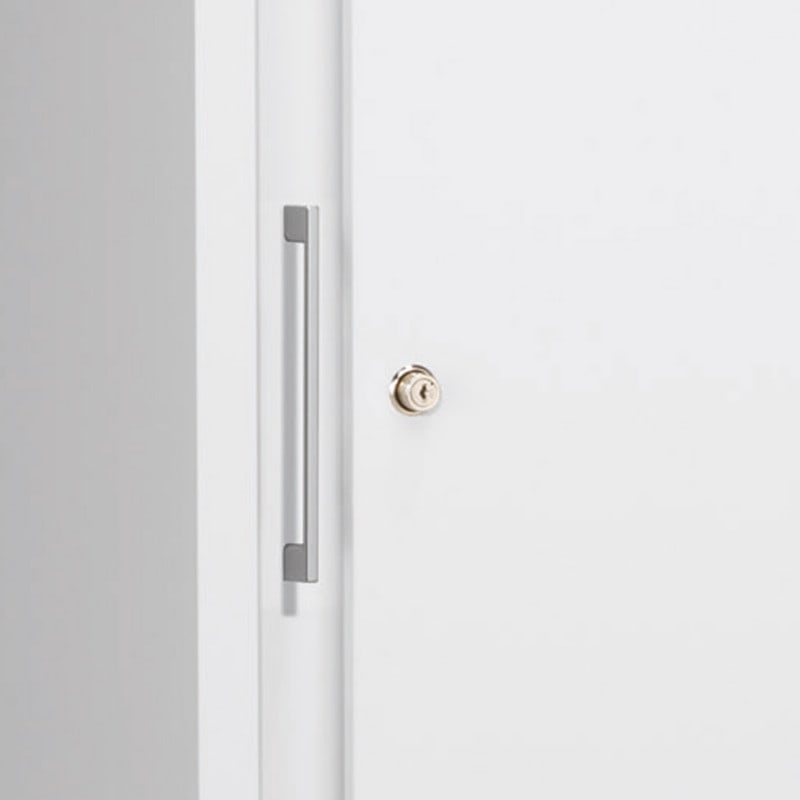 Mauser Sliding Door Cabinet 195 x 120 x 42 cm | light grey Medvana UK