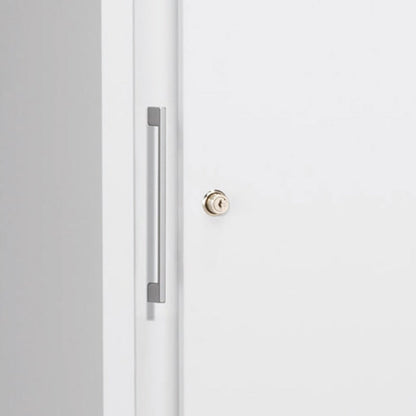 Mauser Sliding Door Cabinet 122.5 x 120 x 42 cm | canary yellow Medvana UK