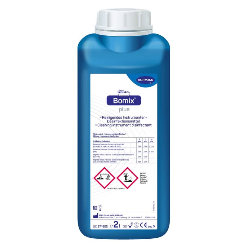 Bomix® plus Instrument Disinfectant 2 litre bottle Medvana UK