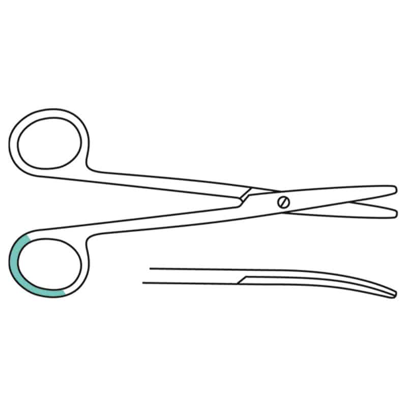 Metzenbaum Scissors, Blunt-Blunt 14.5 cm Medvana UK