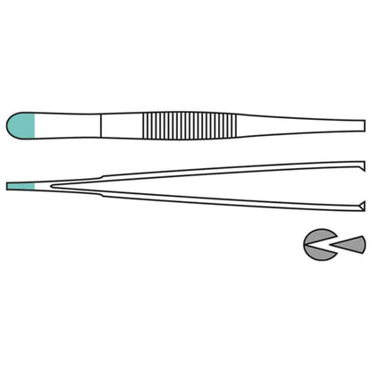 Standard Surgical Thumb Forceps, Straight, 14 cm Medvana UK