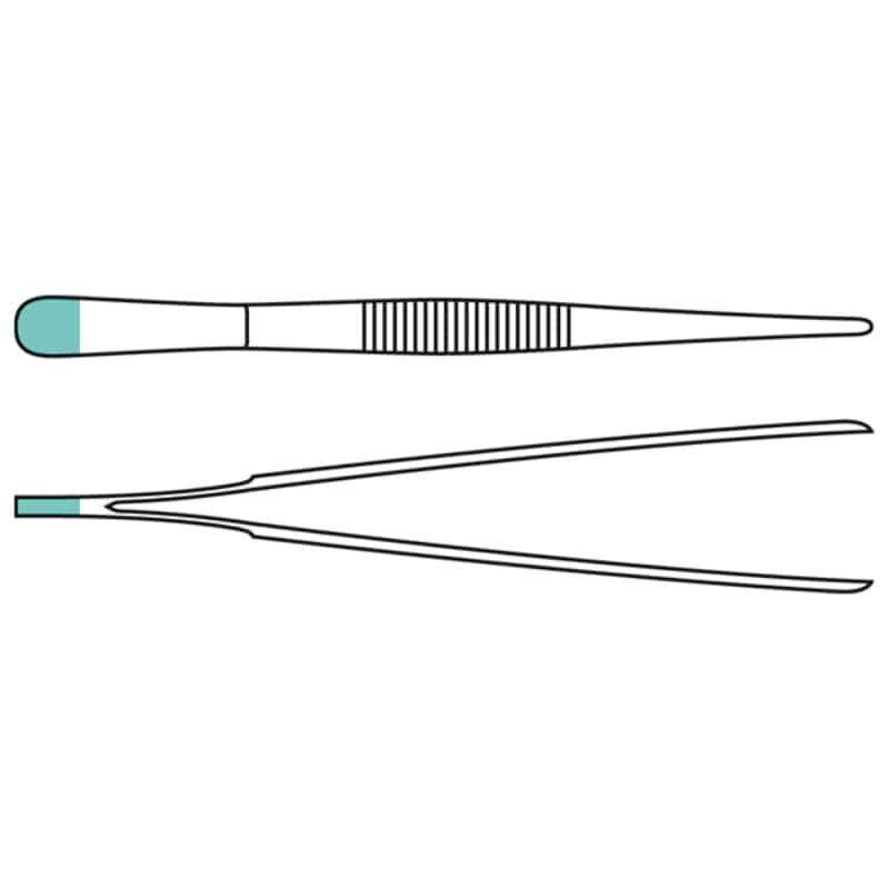 Standard Anatomical Thumb Forceps, Straight, 14 cm Medvana UK