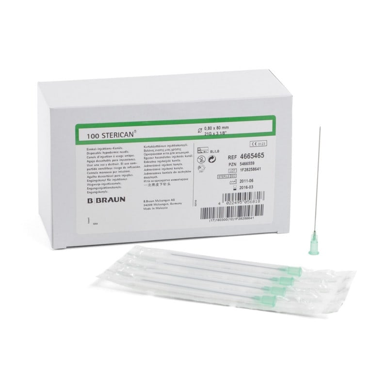 Sterican® Intramuscular Needles 21G (0.8 x 50 mm), green Medvana UK