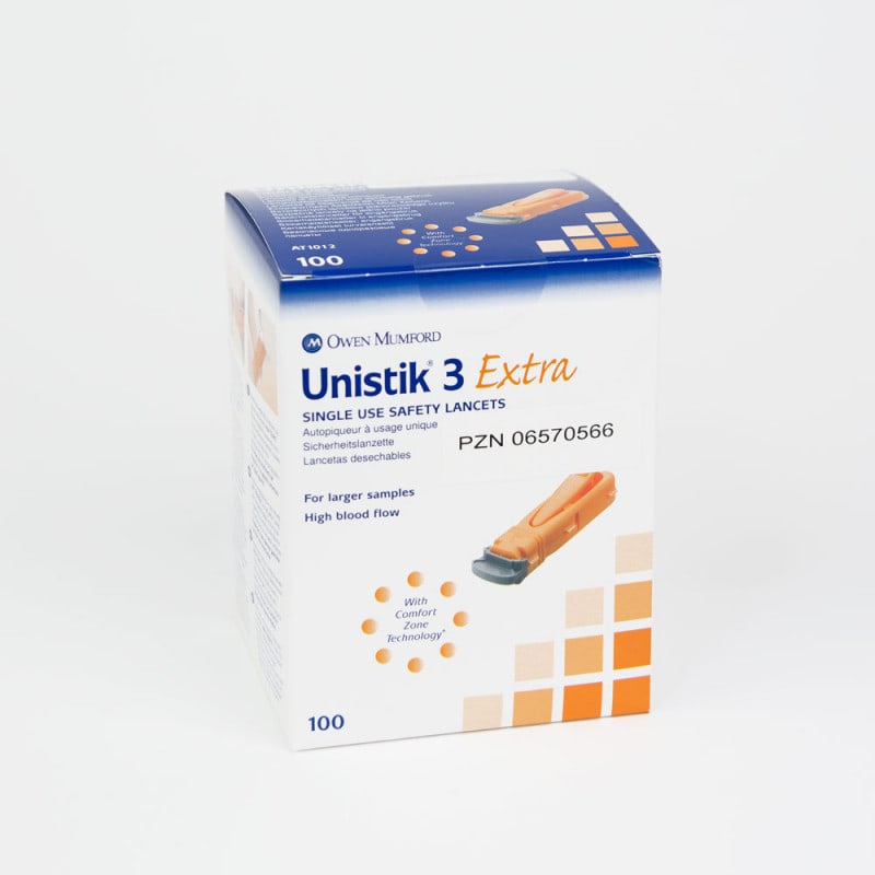 Disposable Lancets Unistik 3 Medvana UK