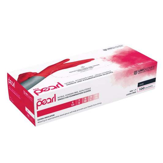 Unigloves Pearl Nitrile Gloves orange | L