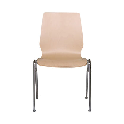 Stackable moulded ply chair Medvana UK