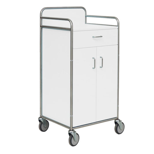 Mobile Cupboard Trolley orange Medvana UK