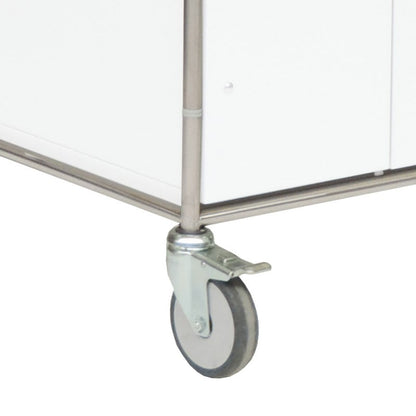 Cupboard Trolley light yellow Medvana UK