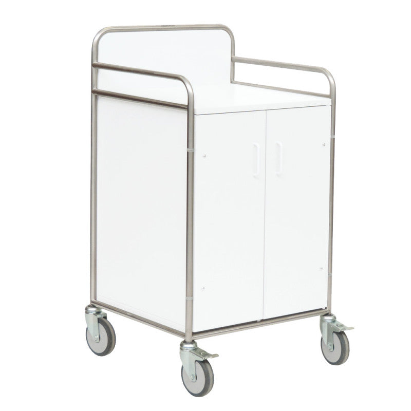 Cupboard Trolley white Medvana UK